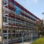 Gesamtschule Schule Stadt Dortmund NRW Gerüst Bönninger Dortmund Schulbetrieb Schulhof