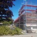 Studium Bautechniker Bautechnik Gerüstbau Baustelle Absicherung Bauzaun Absperrung