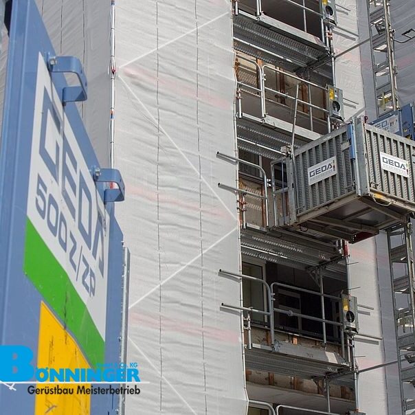 Möbelaufzug mieten Dortmund – GEDA 500 Z/ZP Bauaufzug