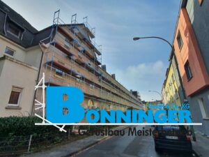 Gerüstbau Bönninger Referenzprojekt Fassadenarbeiten Siedlung Marxloh Duisburg