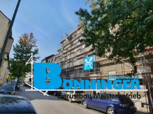 Gerüstbau Bönninger Referenzprojekt Fassadenarbeiten Siedlung Marxloh Duisburg
