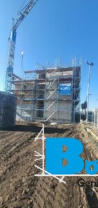 Gerüstbau Bönninger Referenzprojekt Neubau Büro Produktionshaus