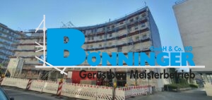 Gerüstbau Bönninger Referenzprojekt Sanierung eines Bestandsgebäudes