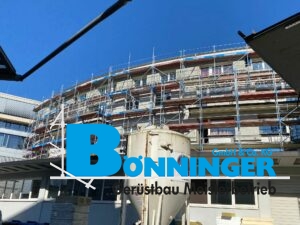 Gerüstbau Bönninger Referenzprojekt Sanierung eines Bestandsgebäudes