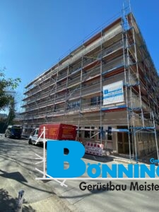 Gerüstbau Bönninger Referenzprojekt Sanierung eines Bestandsgebäudes