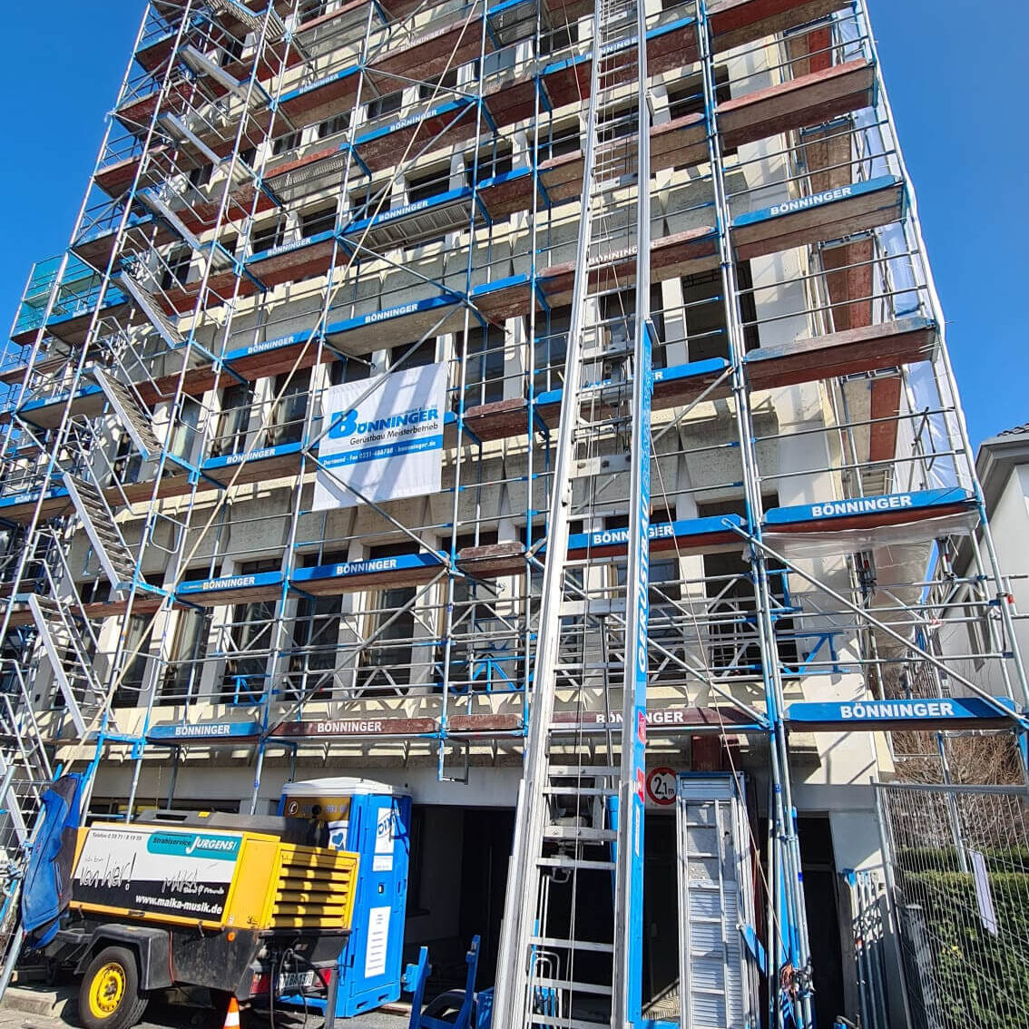 Gerüstbau Bönninger Referenzprojekt Umbau - und Sanierungsarbeiten