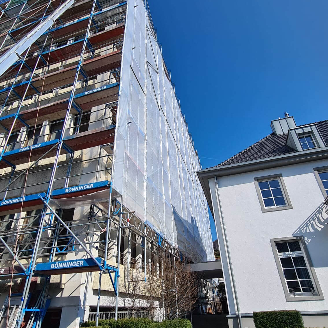 Gerüstbau Bönninger Referenzprojekt Umbau - und Sanierungsarbeiten