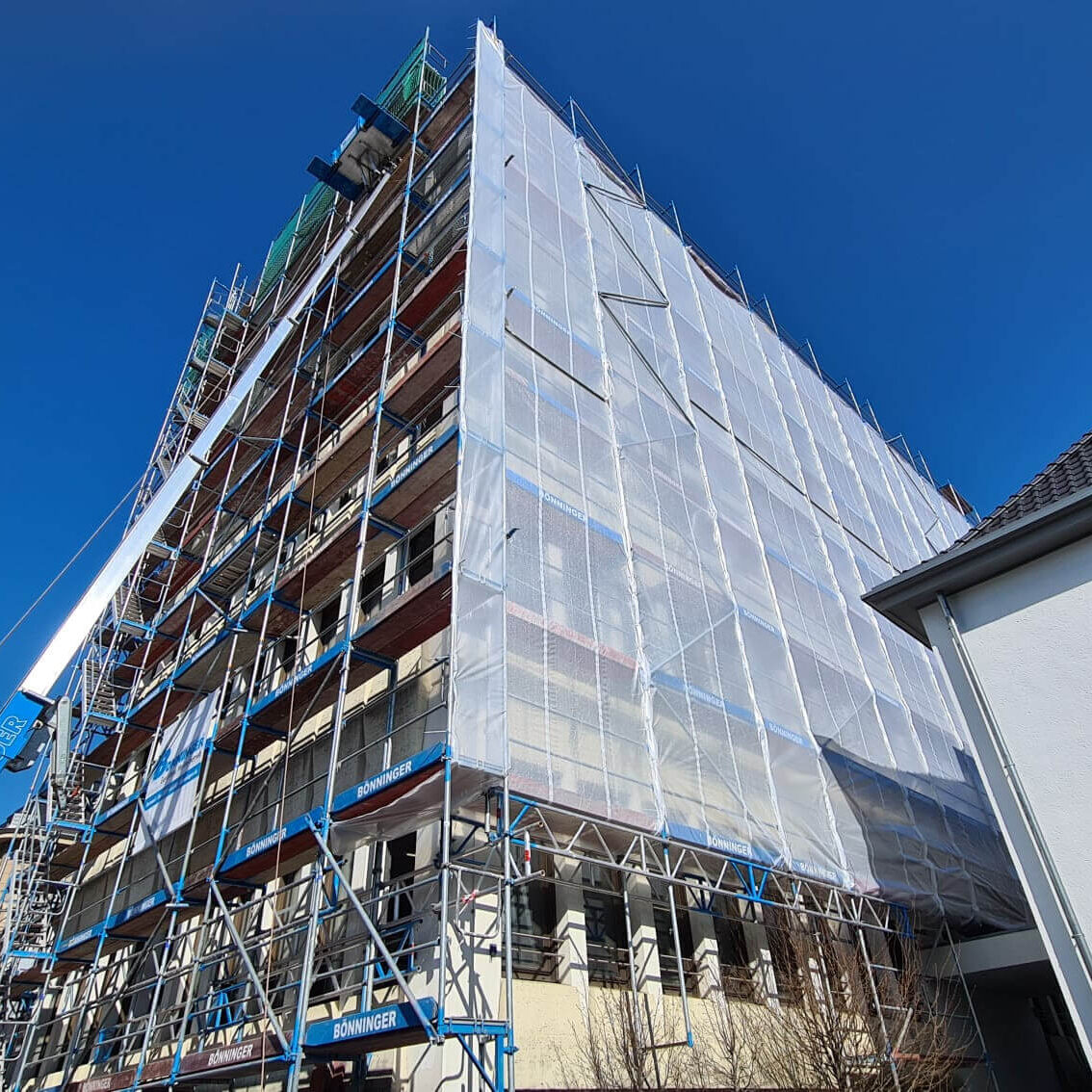 Gerüstbau Bönninger Referenzprojekt Umbau - und Sanierungsarbeiten