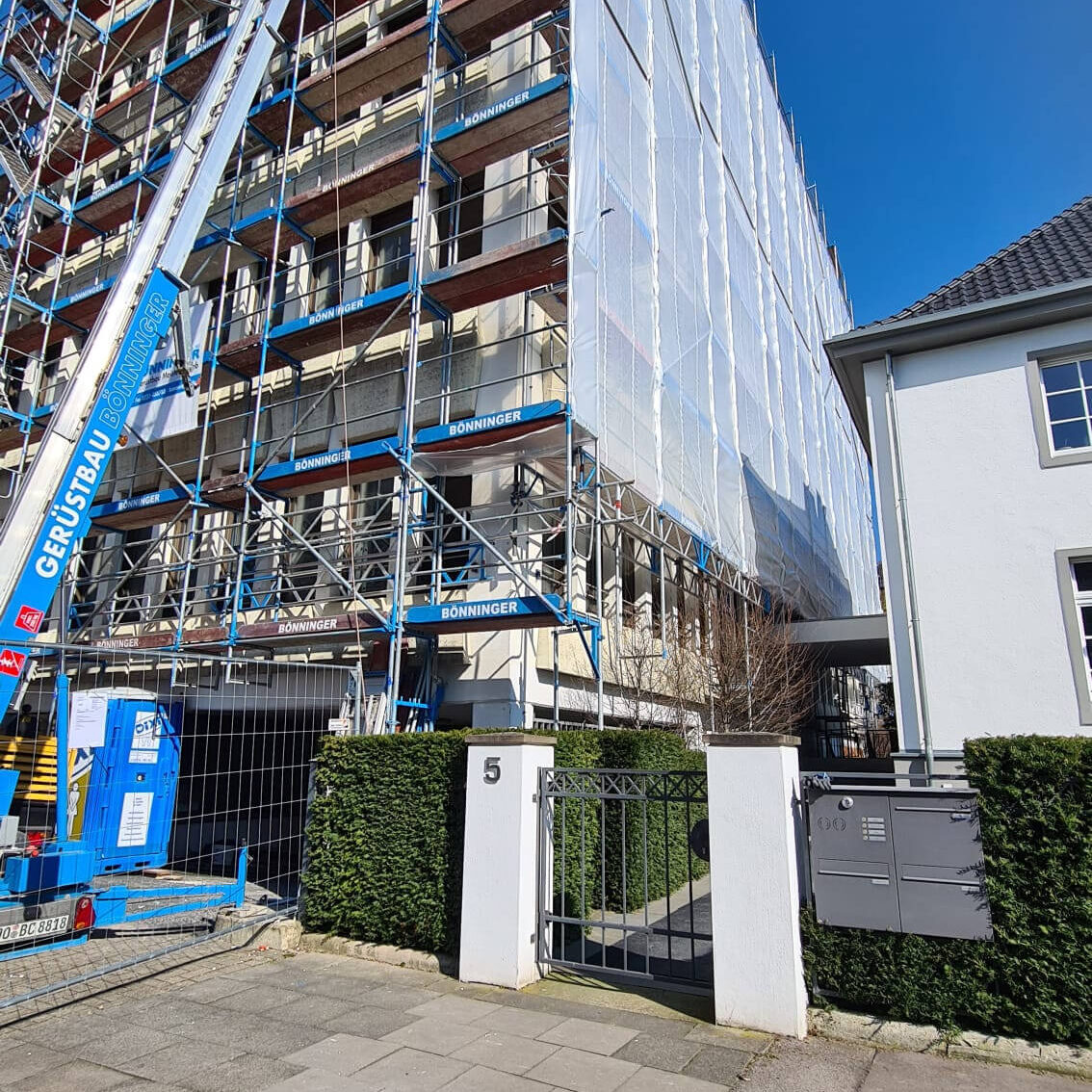 Gerüstbau Bönninger Referenzprojekt Umbau - und Sanierungsarbeiten