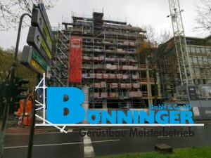 Gerüstbau Bönninger Referenzprojekt Errichtung Büro- und Wohnhaus