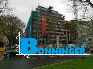 Gerüstbau Bönninger Referenzprojekt Errichtung Büro- und Wohnhaus