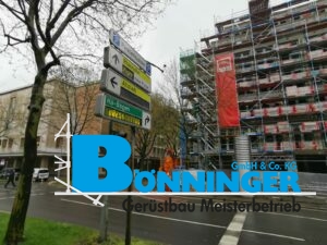 Gerüstbau Bönninger Referenzprojekt Errichtung Büro- und Wohnhaus