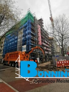 Gerüstbau Bönninger Referenzprojekt Errichtung Büro- und Wohnhaus