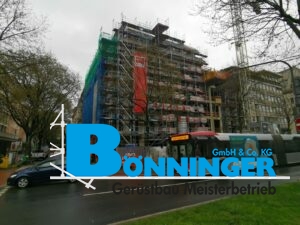 Gerüstbau Bönninger Referenzprojekt Errichtung Büro- und Wohnhaus