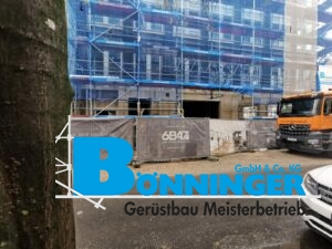 Gerüstbau Bönninger Referenzprojekt Errichtung Büro- und Wohnhaus
