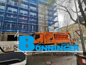 Gerüstbau Bönninger Referenzprojekt Errichtung Büro- und Wohnhaus