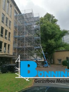 Gerüstbau Bönninger Referenzprojekt Kernsanierung Berufskolleg in Bochum