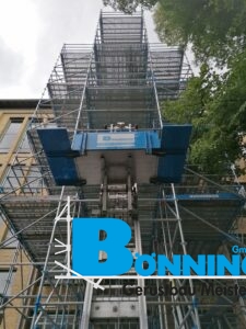 Gerüstbau Bönninger Referenzprojekt Kernsanierung Berufskolleg in Bochum