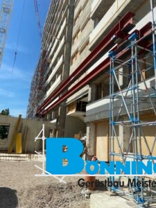 Gerüstbau Bönninger Referenzprojekt Montage Arbeits und Schutzgerüst am Landeskriminalamt