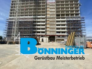 Gerüstbau Bönninger Referenzprojekt Montage Arbeits und Schutzgerüst am Landeskriminalamt