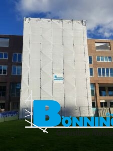 Gerüstbau Bönninger Referenzprojekt Arbeitsgerüst für Sandstrahl- und Korrosionsschutzarbeiten