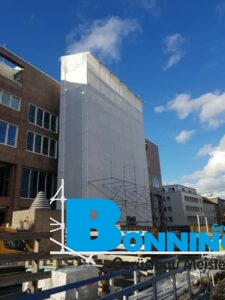 Gerüstbau Bönninger Referenzprojekt Arbeitsgerüst für Sandstrahl- und Korrosionsschutzarbeiten