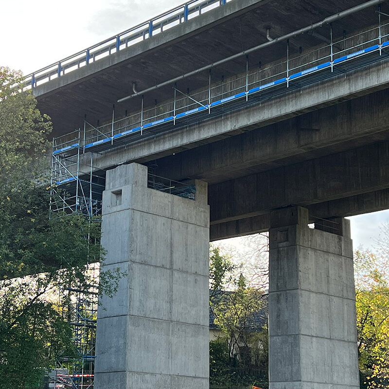 Gerüstbau Bönninger Referenzprojekt Brückenrüstung Dortmund (Haxtergrund)