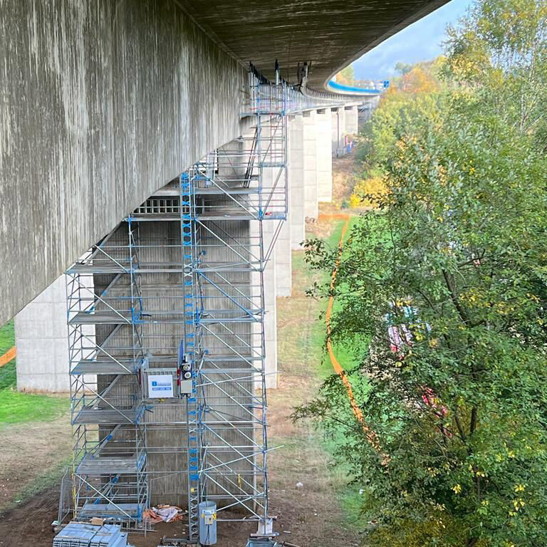 Gerüstbau Bönninger Referenzprojekt Brückenrüstung Dortmund (Saßmicke)