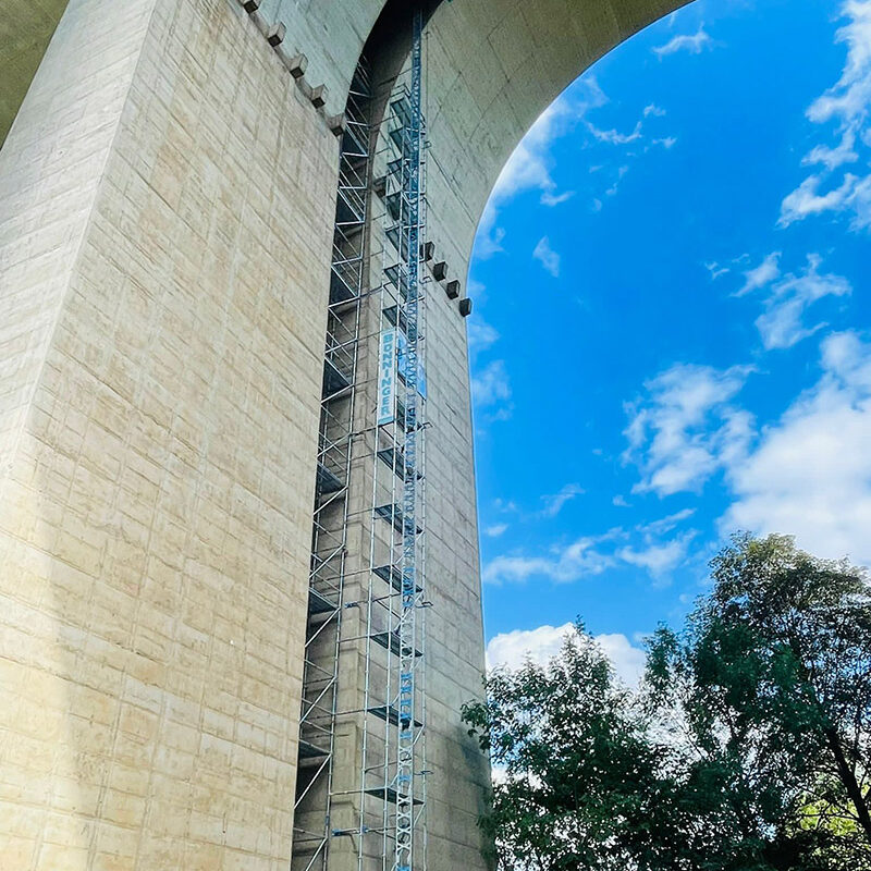 Gerüstbau Bönninger Referenzprojekt Brückenrüstung Dortmund (Wiesentalbrücke)