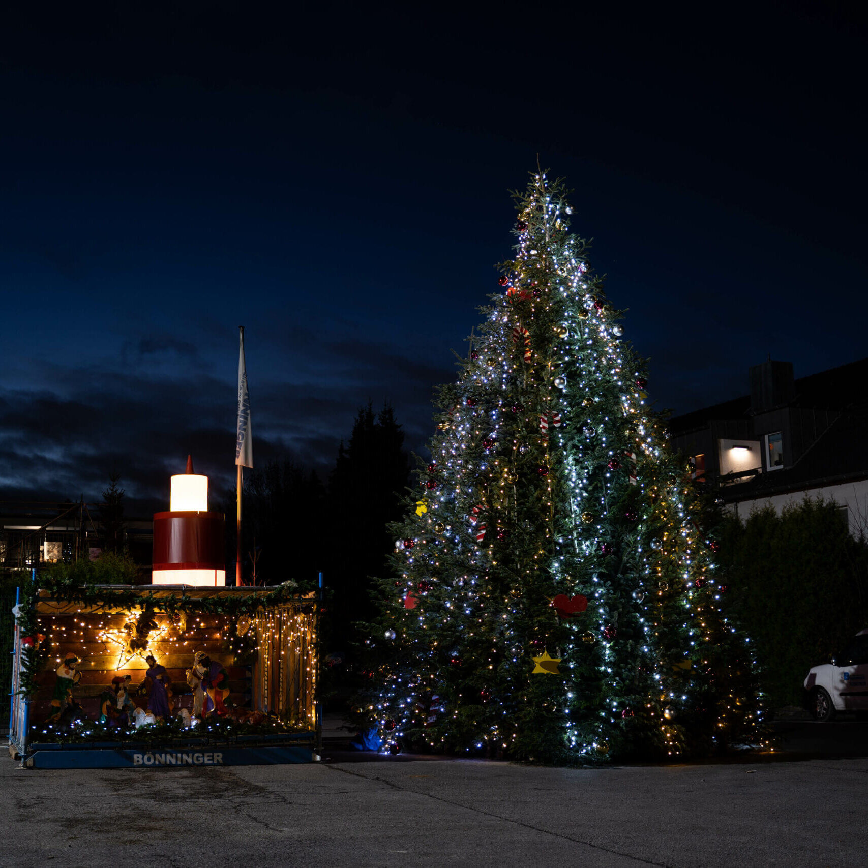 Gerüstbau Bönninger Weihnachtsbaum