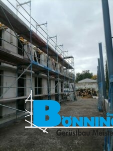 Gerüstbau Bönninger referenzprojekt Neubau von Wohnräumen