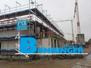 Gerüstbau Bönninger referenzprojekt Neubau von Wohnräumen