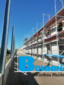 Gerüstbau Bönninger referenzprojekt Neubau von Wohnräumen