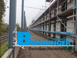 Gerüstbau Bönninger referenzprojekt Neubau von Wohnräumen
