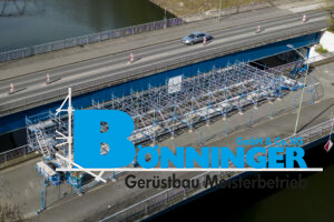 Gerüstbau Bönninger Referenzprojekt Sanierung und Ausbesserung Brücke