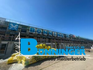 Gerüstbau Bönninger referenzprojekt Neubau von Wohnräumen
