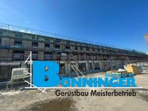 Gerüstbau Bönninger referenzprojekt Neubau von Wohnräumen
