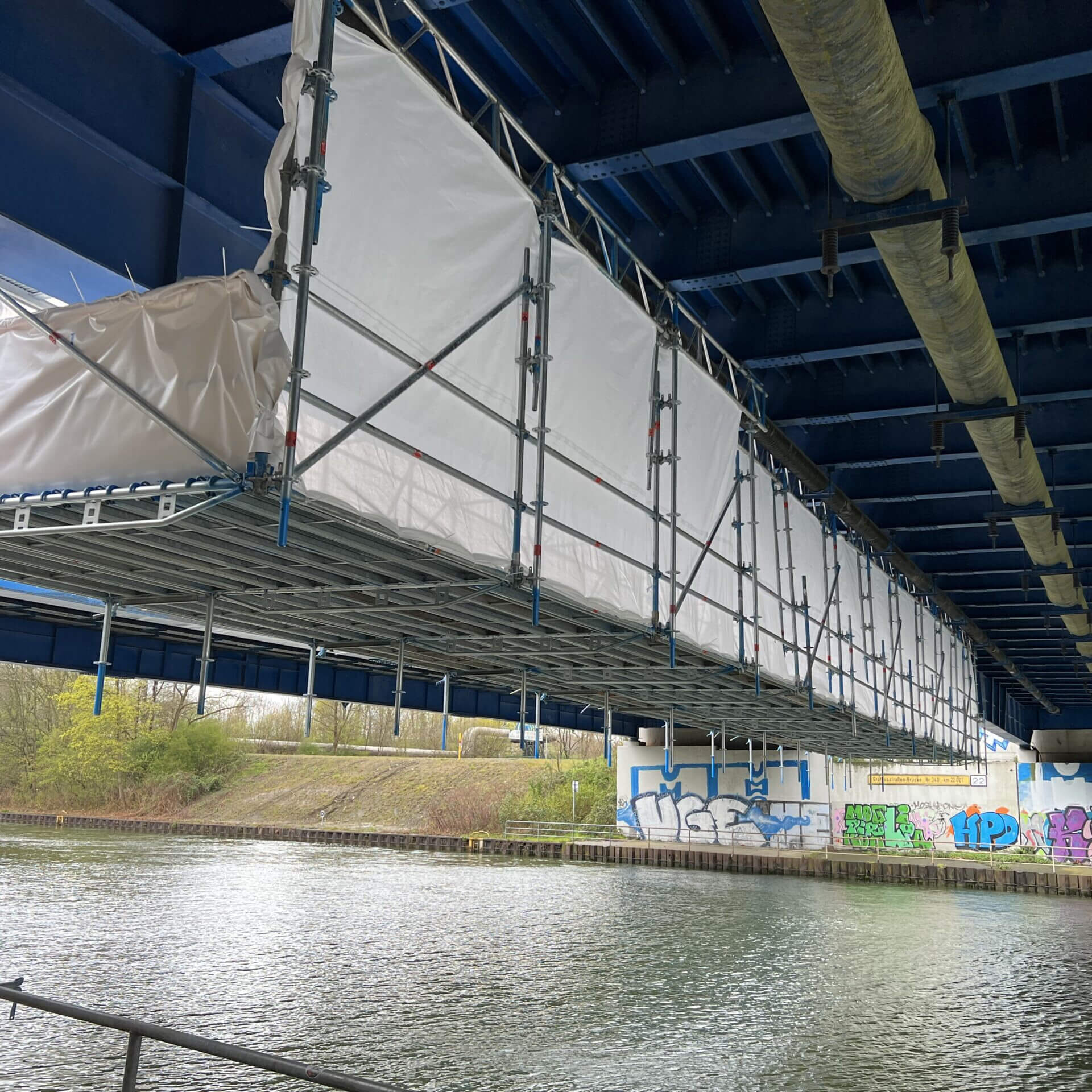 Gerüstbau Bönninger Referenzprojekt Sanierung und Ausbesserung Brücke