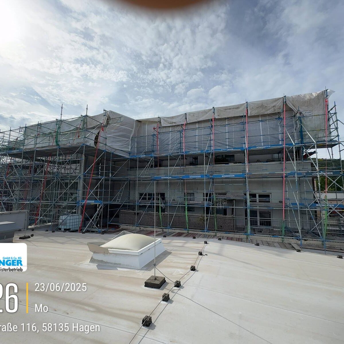Wetterschutzdach Enneper Str. Hagen